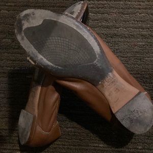 AGL classic brown and black leather shoes size 38